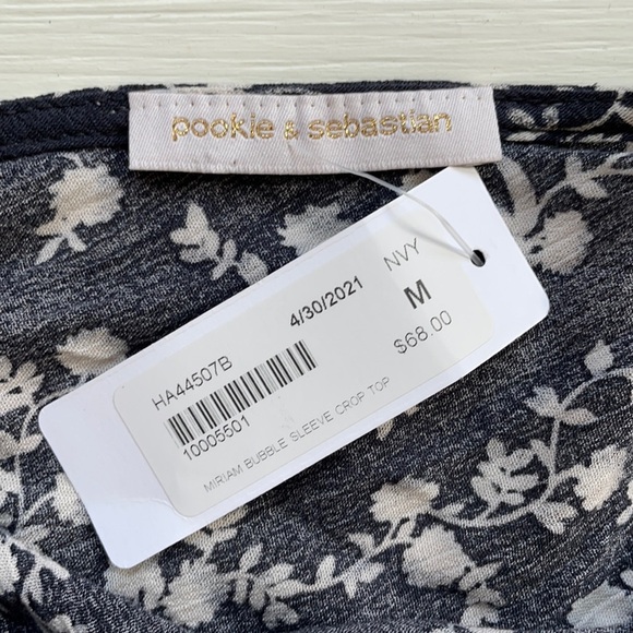 NWT Pookie & Sebastian Crop Top size Medium - Picture 5 of 6
